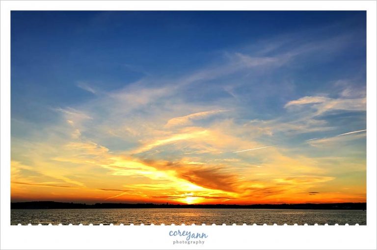 Sunset over Rockland Maine