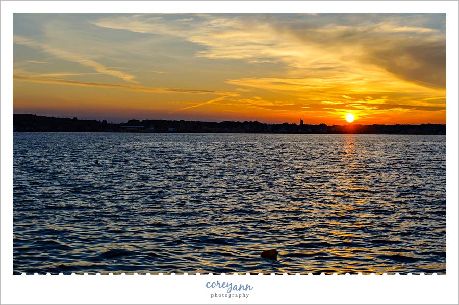 Sunset over Rockland Maine