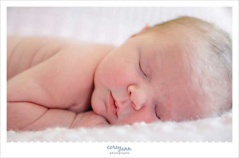 Newborn Baby Portrait in Green, Ohio