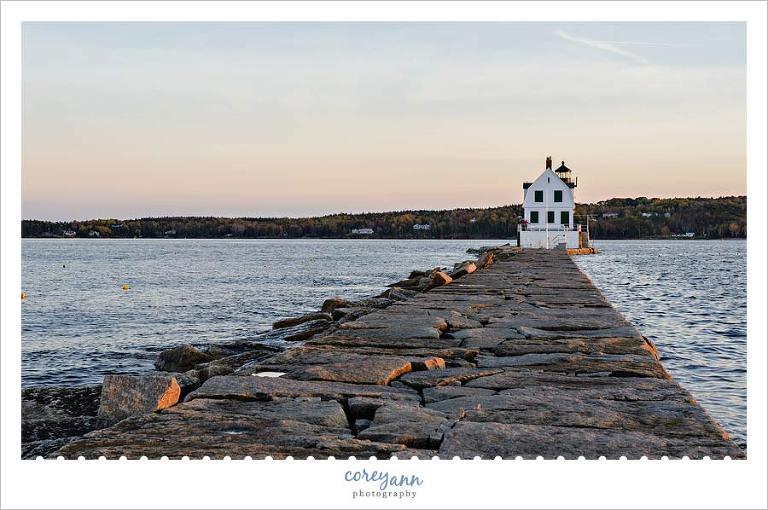 Rockland Brakewater Light in Maine