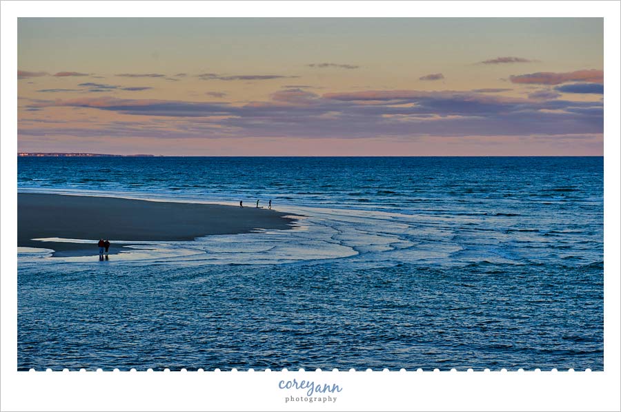 Sunset on Ogunquit Beach taken from the Sparhawk Resort in October