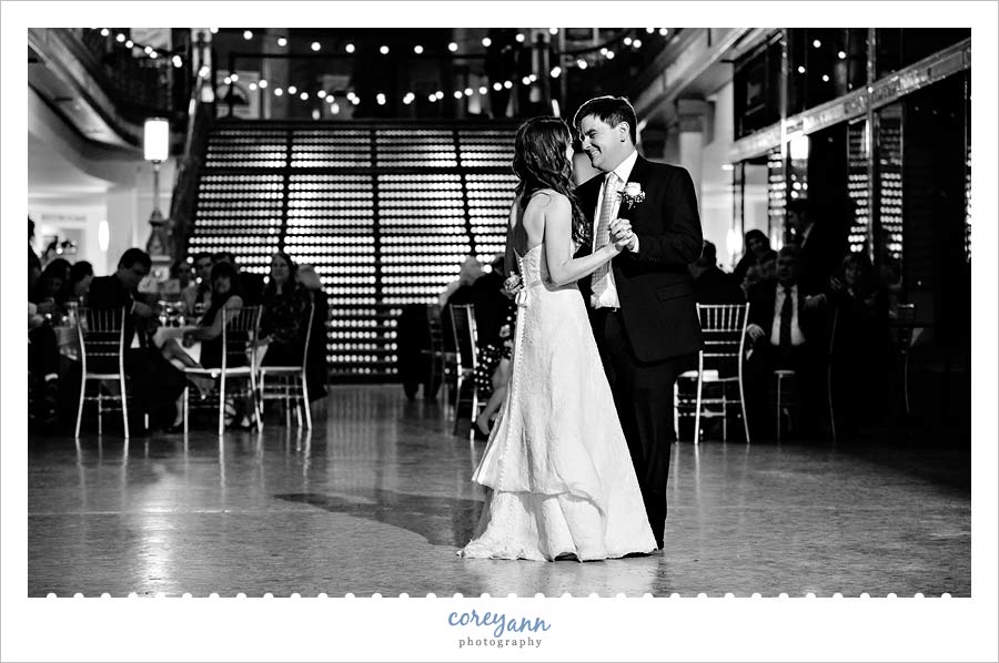 Wedding Reception in Cleveland at the Hyatt Regency at the Arcade
