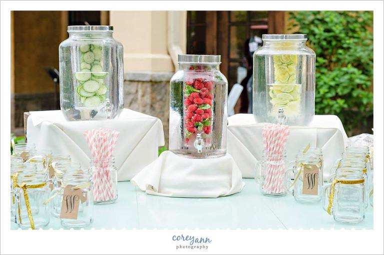 Water Station at Outdoor Ceremony