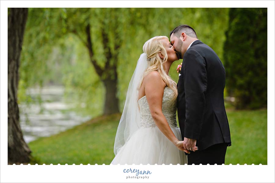 Bride and Groom after wedding at Gervasi Vineyard