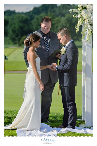 ring exchange during wedding ceremony