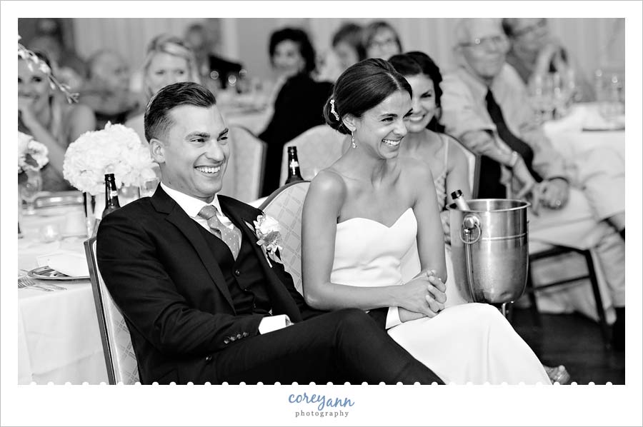 wedding toast at reception in canton ohio