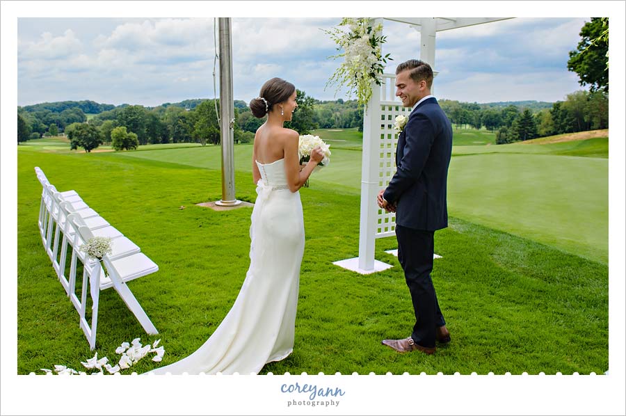 First look outside at brookside country club in canton ohio