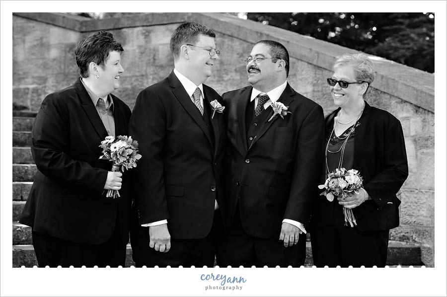 Bridal Party at the Cleveland Cultural Gardens in June