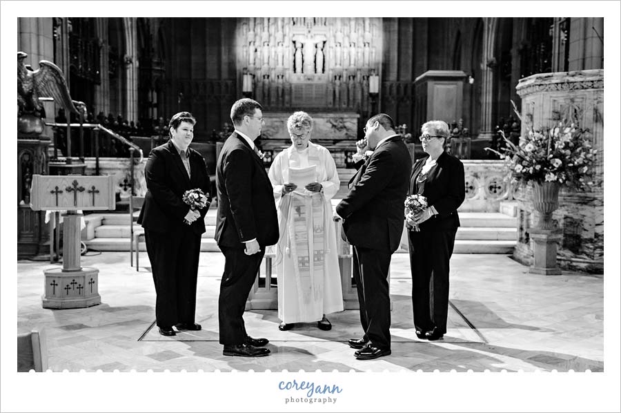 Gay Wedding Ceremony in Cleveland at Trinity Episcopal Church