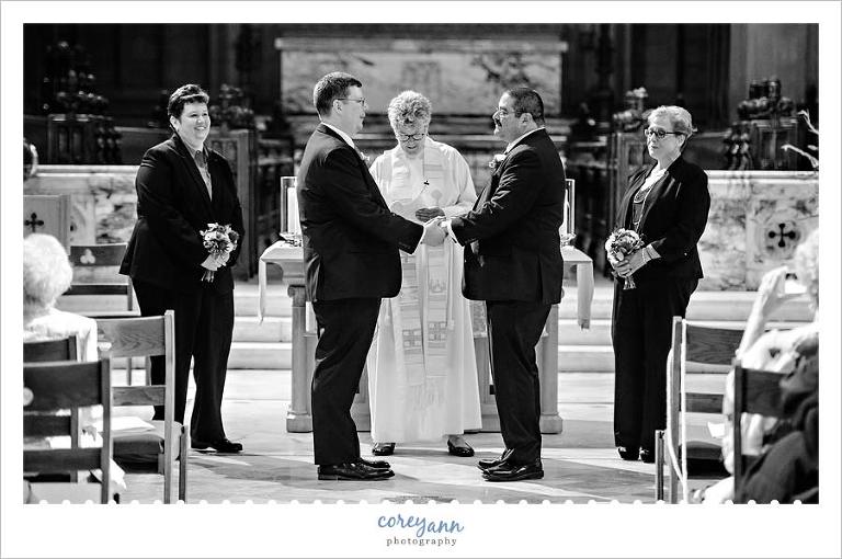 Gay Wedding Ceremony in Cleveland at Trinity Episcopal Church