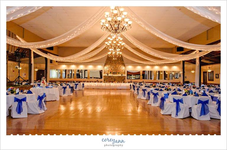 Blue Wedding at Springvale Ballroom in North Olmsted