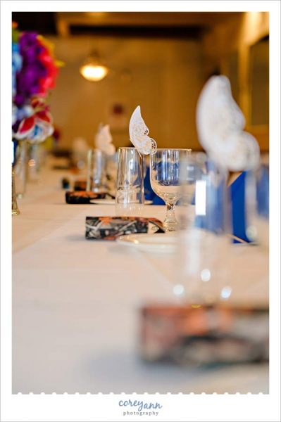 Butterfly Escort Cards for Wedding Reception