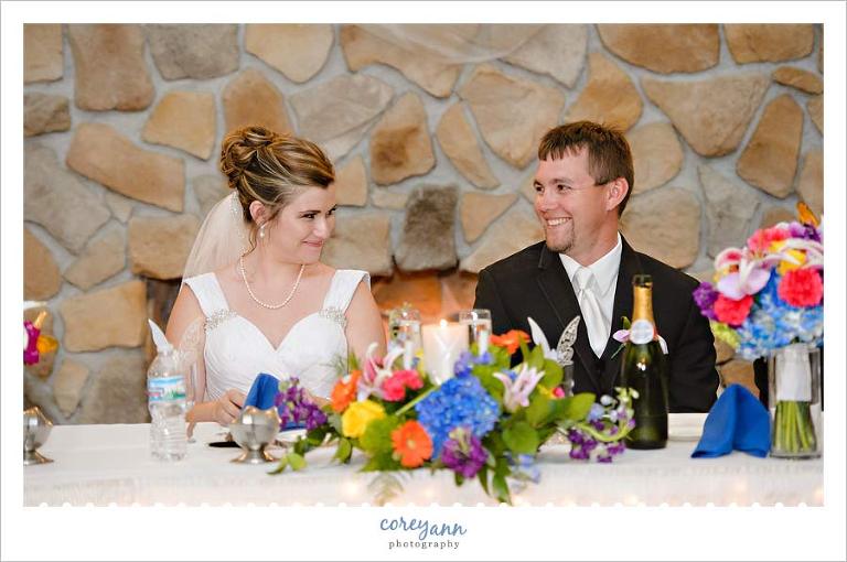 Wedding Reception Toasts at Springvale Ballroom
