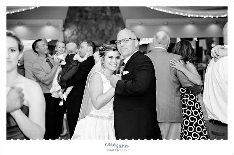 Father Daughter Dance During Wedding Reception