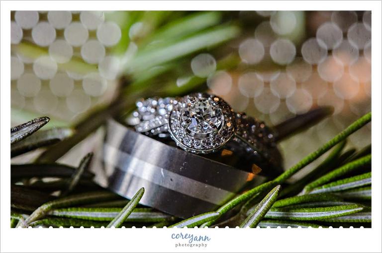 Wedding Rings with Rosemary 