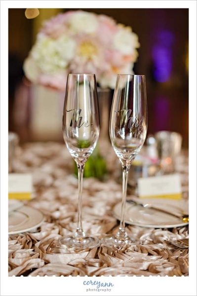 Mr and Mrs Champagne Flutes 