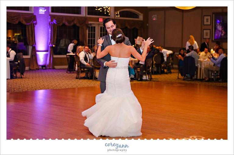 First Dance at Weymouth Country Club wedding reception