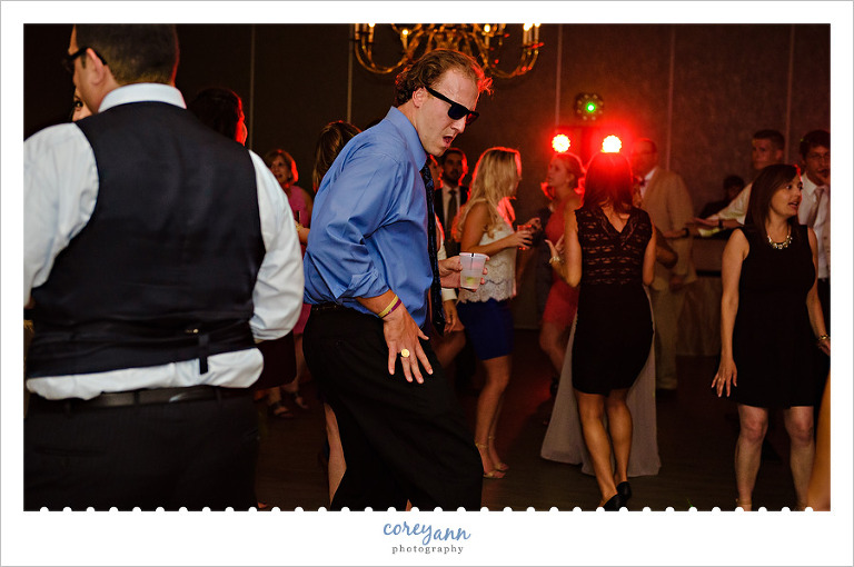 wedding reception dance floor with The DJ Crew