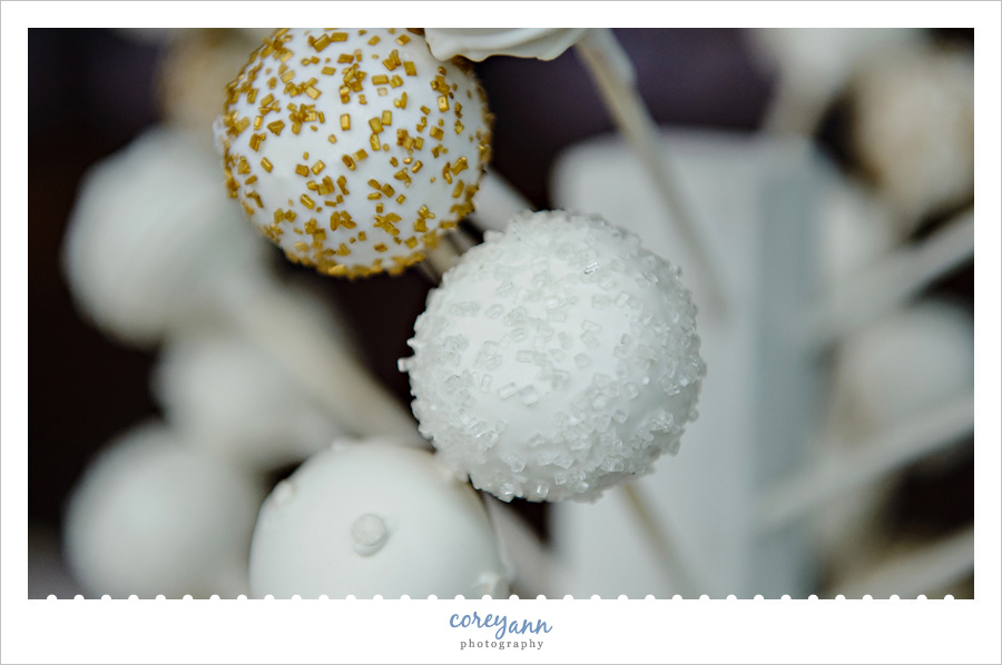 Cake Pops at wedding reception