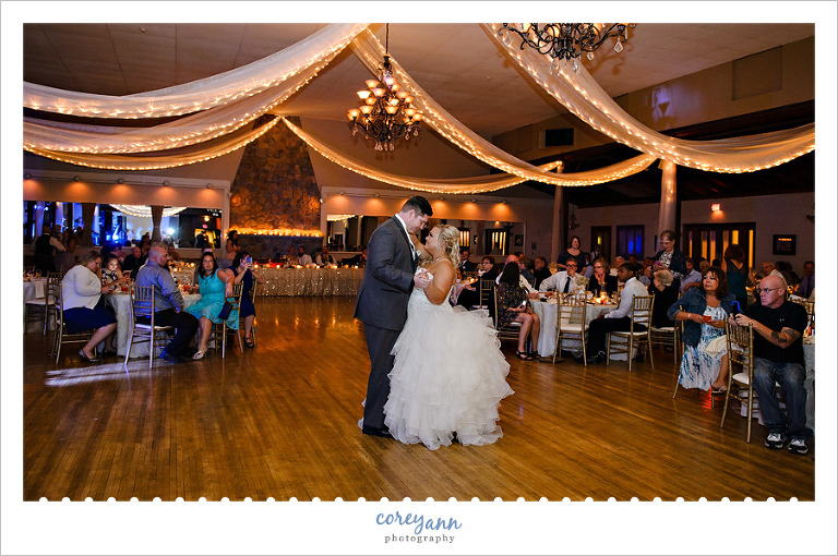 first dance during wedding reception at springvale ballrom
