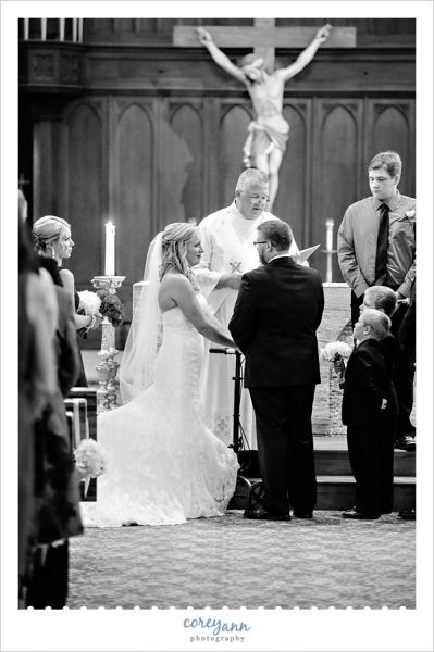 Wedding Ceremony at St Henry Church in Ohio