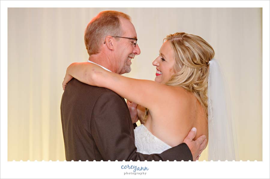 Father Daughter Dance during wedding reception