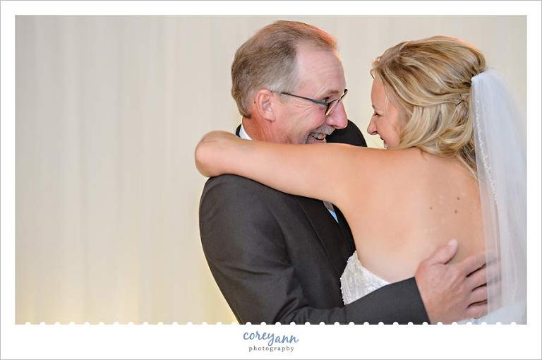 Father Daughter Dance during wedding reception