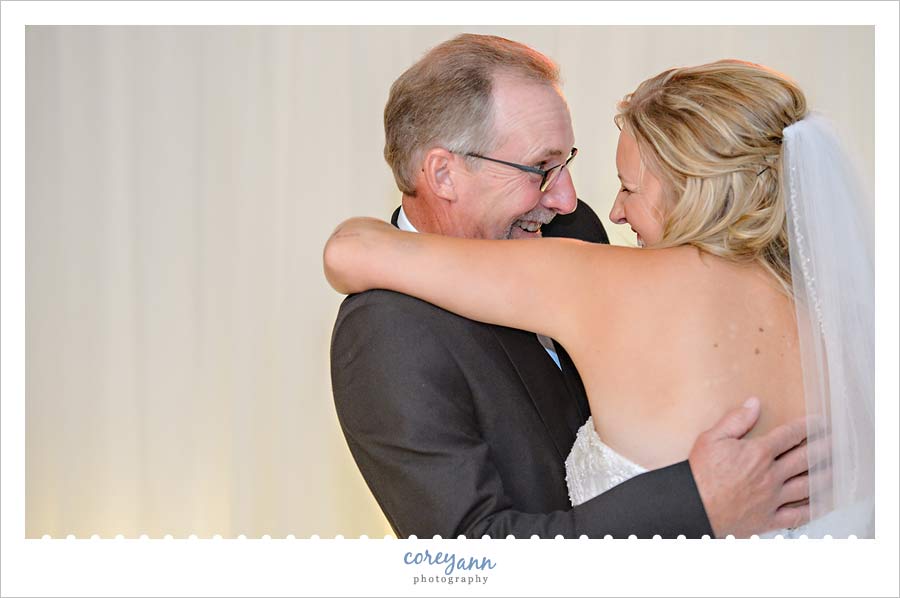 Father Daughter Dance during wedding reception