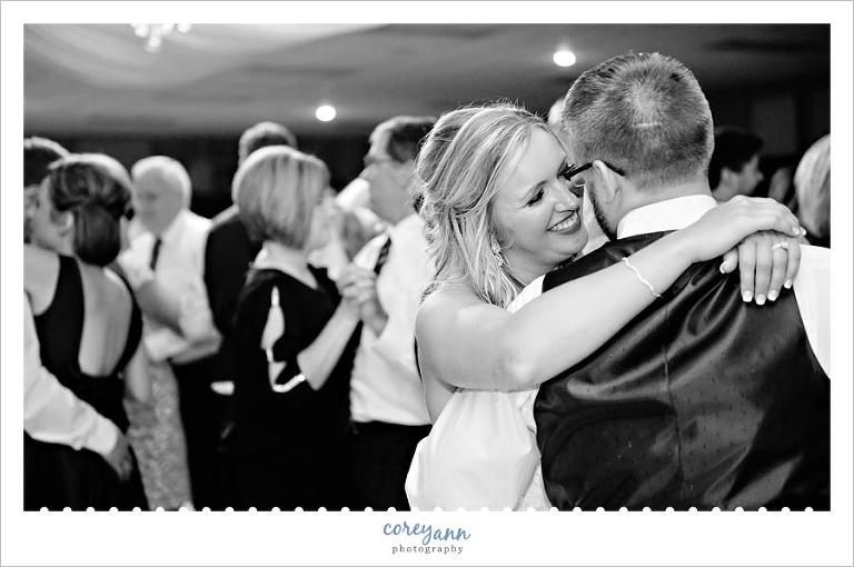 Bride and Groom Dancing at American Legion in Ohio