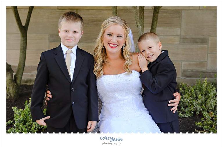 Bride with ring bearers