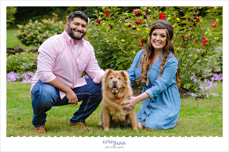 Engagement session at Canton Garden Center in September