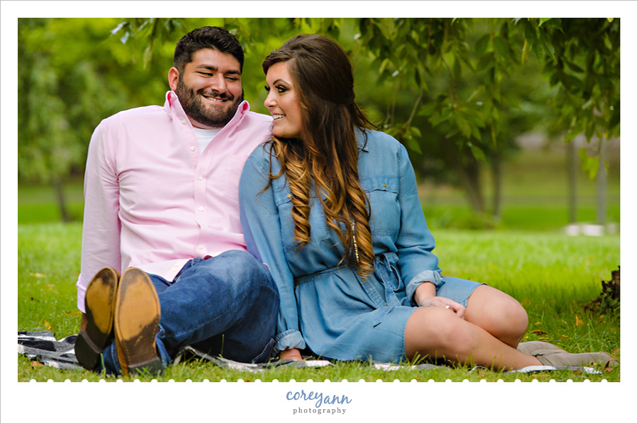 Engagement session at Canton Garden Center in September