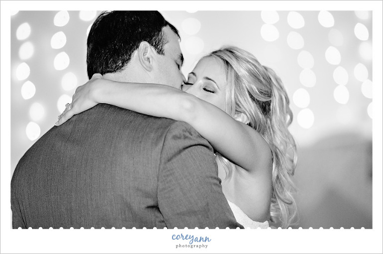 first dance at wedding reception at the columbia ballroom