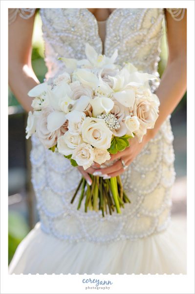 Orchid and Rose Bridal Bouquet