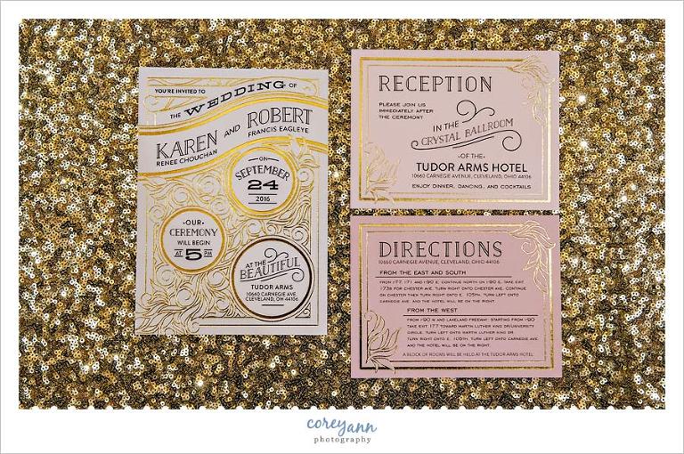Invitation Suite from Minted for Gatsby Themed Wedding