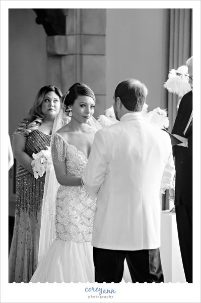 wedding ceremony at tudor arms hotel 