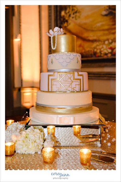 White Flower Cake Shoppe Wedding Cake
