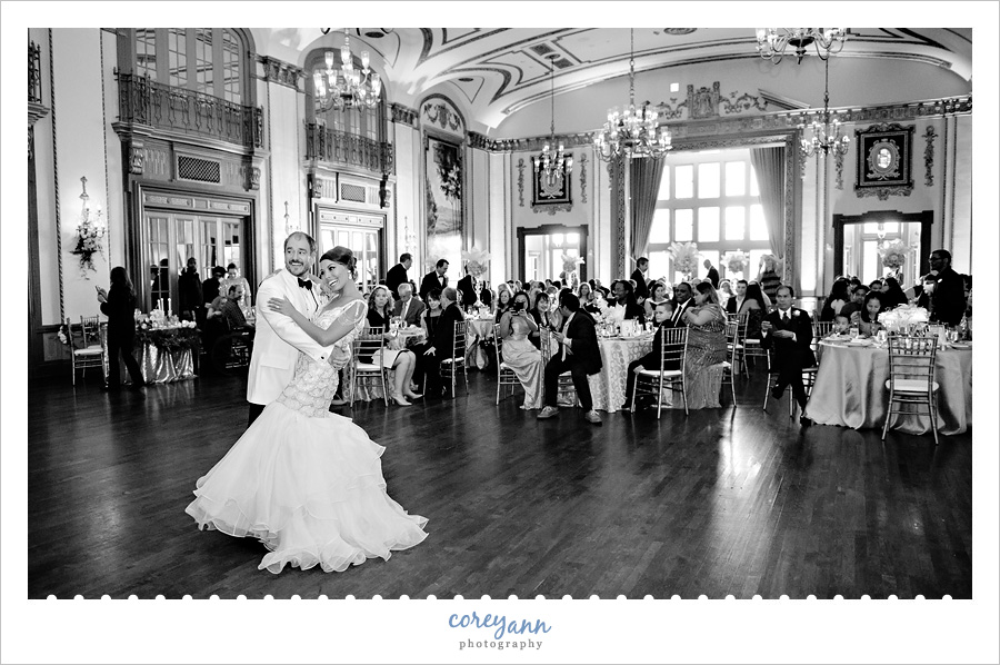 Bride and Groom First Dance at Tudor Arms