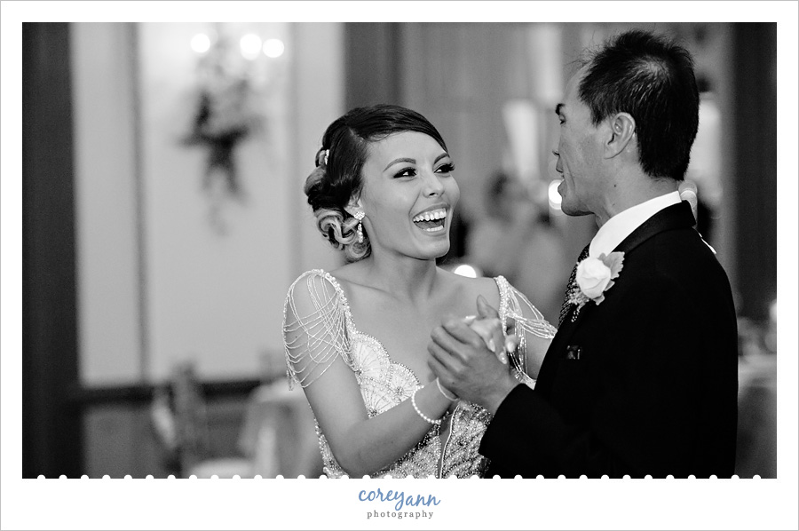 Father and Daughter Dance at Wedding Reception at Tudor Arms
