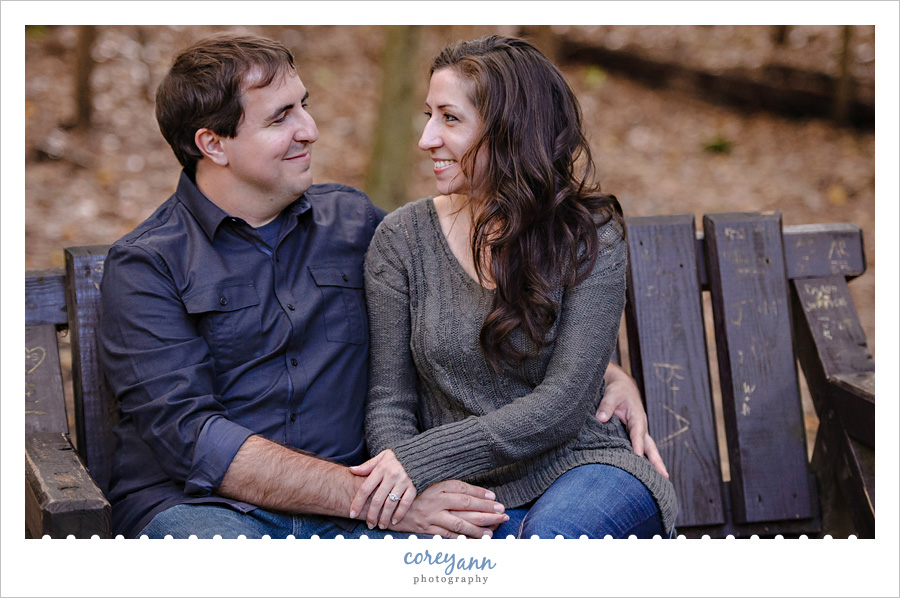 virginia kendall park engagement session in ohio