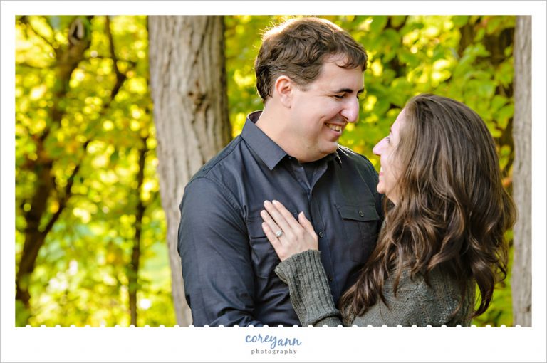 virginia kendall park engagement session in ohio