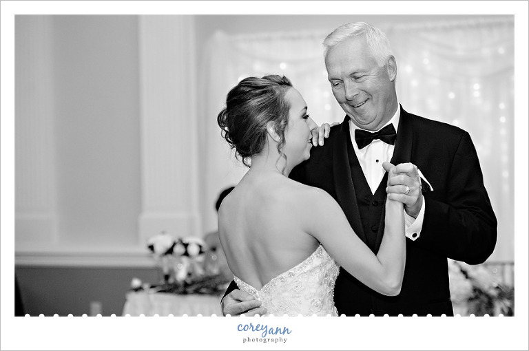 Father daughter wedding dance at Onesto Event Center