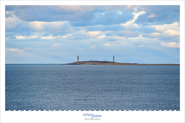 Thatcher Island Lighthouse from Atlantis Oceanfront Inn