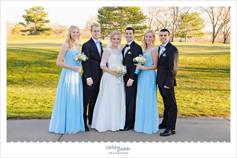 Blue Wedding Party in November