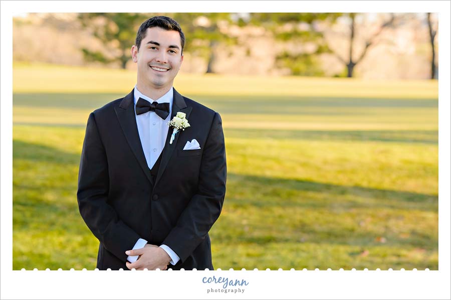 Groom portrait at Inverness Hotel in Colorado
