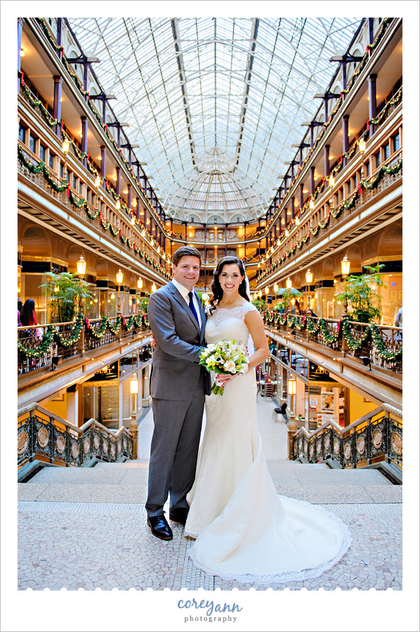 Hyatt Regency Cleveland at The Arcade December Wedding with Clodagh and Matt