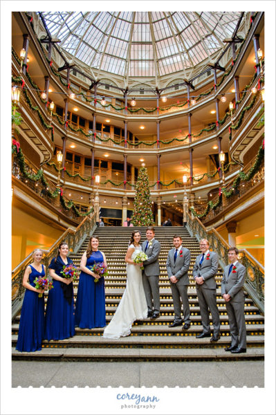 Red and Royal Blue Bridal Party