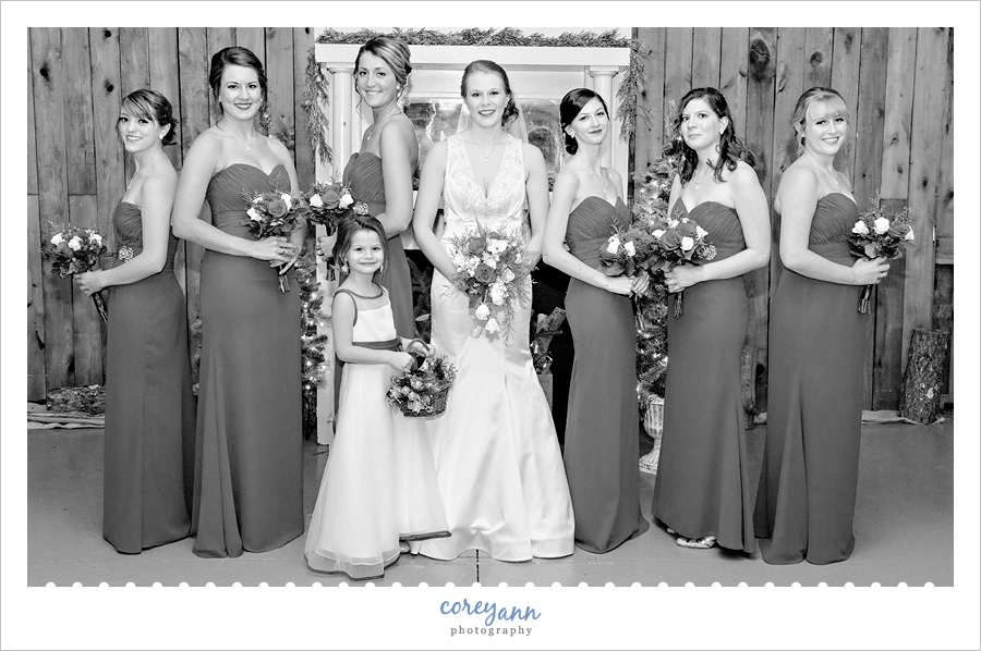 Bridesmaids at Brookside Farms wedding