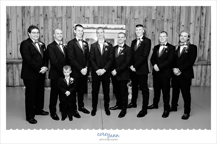 Groomsman at Brookside Farms wedding