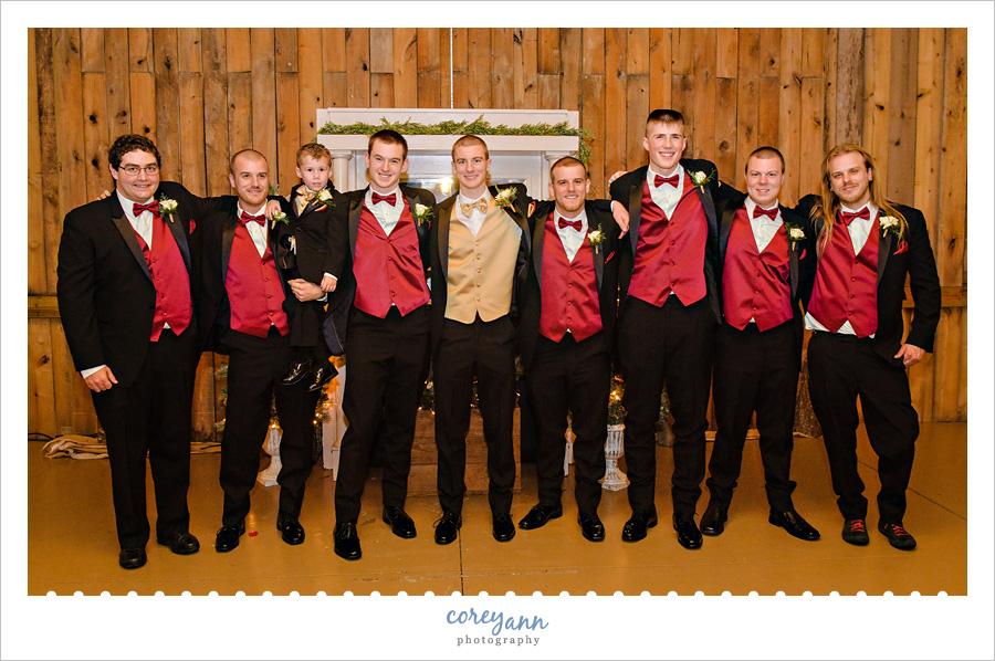 Groomsman at Brookside Farms wedding